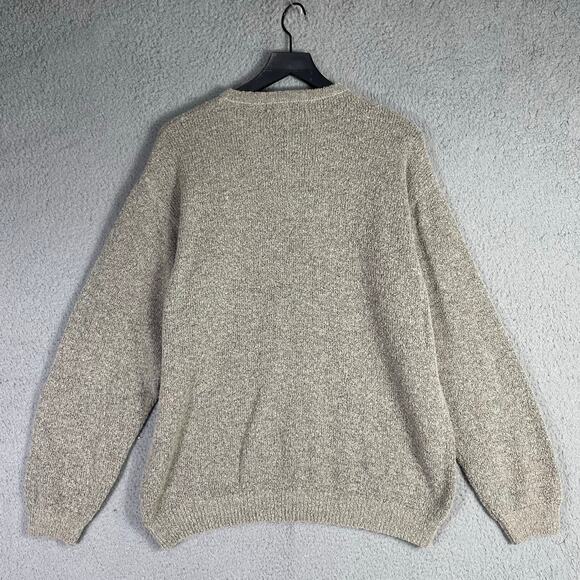 Vintage Equipment Wool Blend Sweater Gray Italy V Neck Pullover Men’s L - Picture 3 of 6